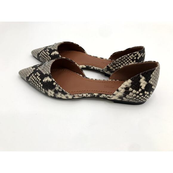 Coach Women's Snakeskin D'Orsay Pointed Toe Flats Size 6 NEW - Picture 5 of 11